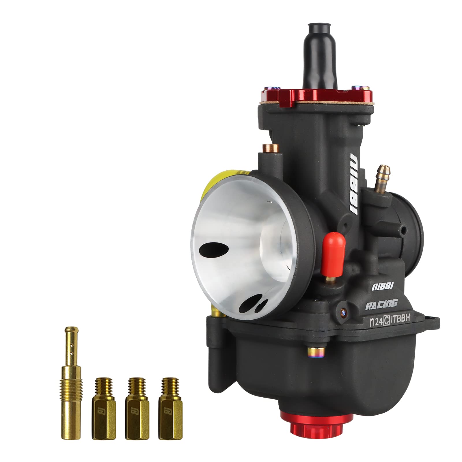Nibbi Carburetor Pwk24Mm,Fit 125Cc—150Cc Motorcycle Engine With Carb Jets For Dirt Bike Mini Bike Pit Bike Gy6 Atv