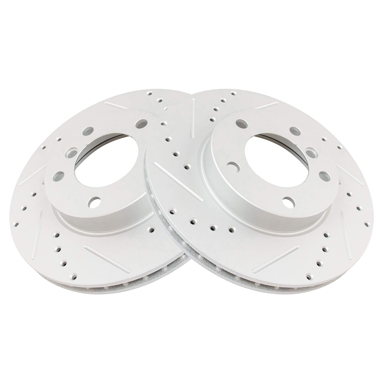 Trq Front Performance Brake Rotor Drilled Slotted Pair Set For Bmw 318I / 318Is / 323Ci / 323I / 323Is / 325I / 325Is / 328I / 3