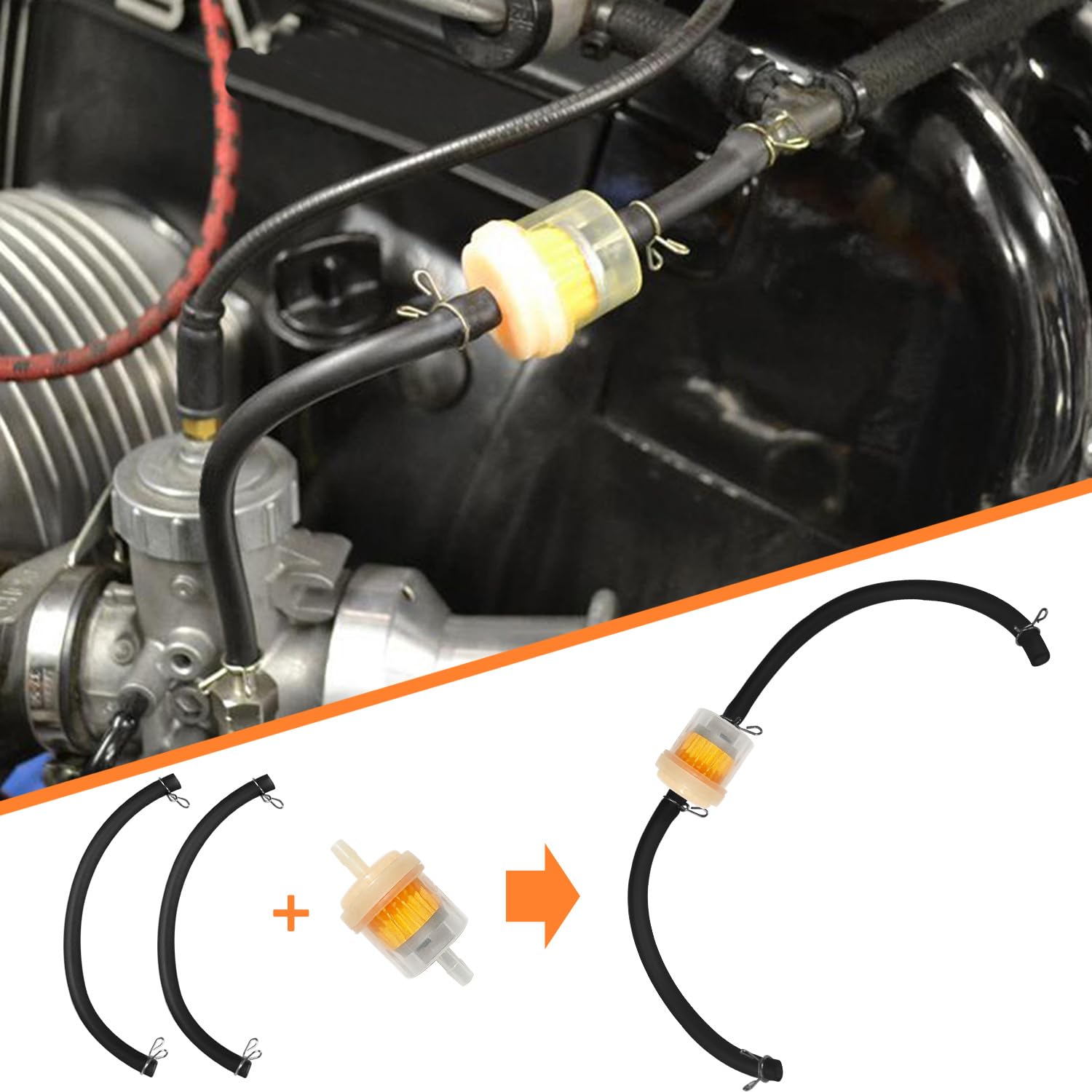 Holato 35Mm Air Filter Fuel Line Kit For 110Cc 125Cc Ssr110 Ssr125 Ttr90 Ttr110 Pw80 Crf50 Crf70 Xr50 Xr70 Klx110 Baja Dr70 Moto