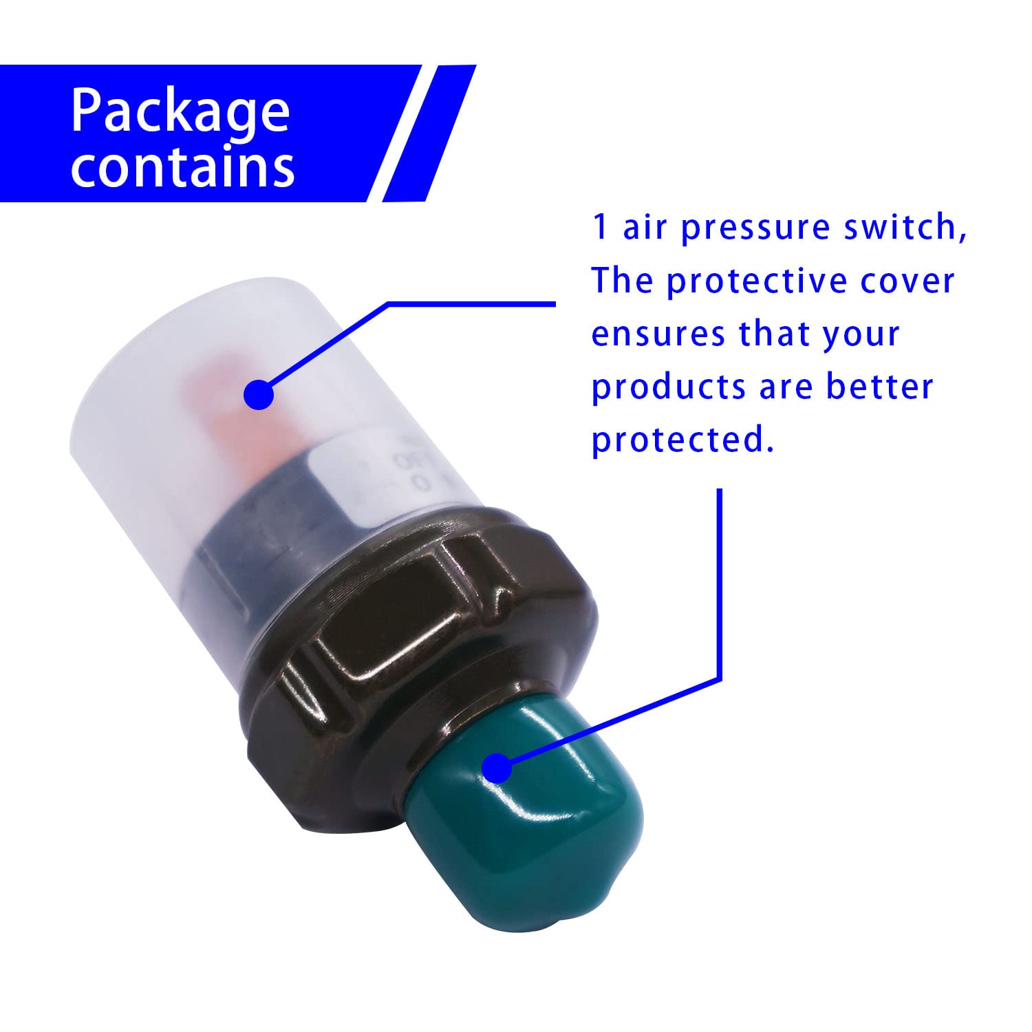 Mankk Air Pressure Switch 170-200 Psi Thread 1/4'' Npt 24V 12V Dc Air Compressor Pressure Switch For Air Horn Train 170-200-1/4'