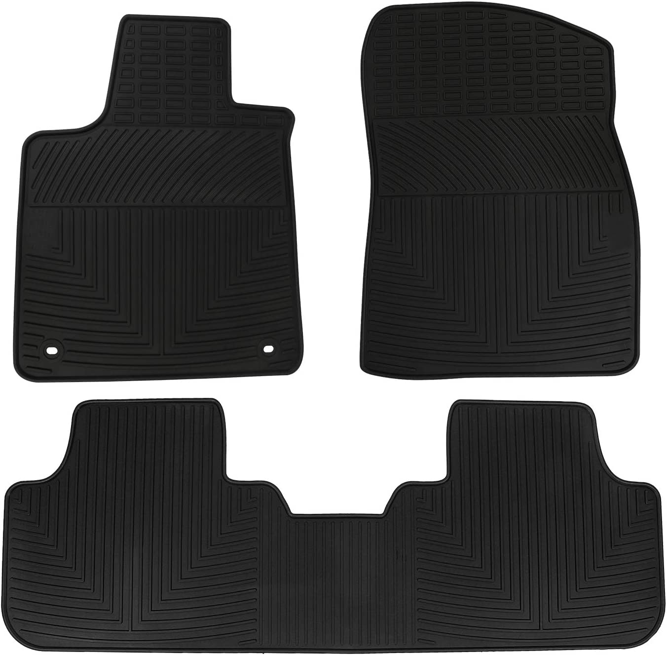 Matericuo Car Floor Mats Custom Fit For 2016-2022 Lexus Rx/2018-2022 Rxl Rx350 Rx450H Black Rubber Auto Liner Mats All Weather P
