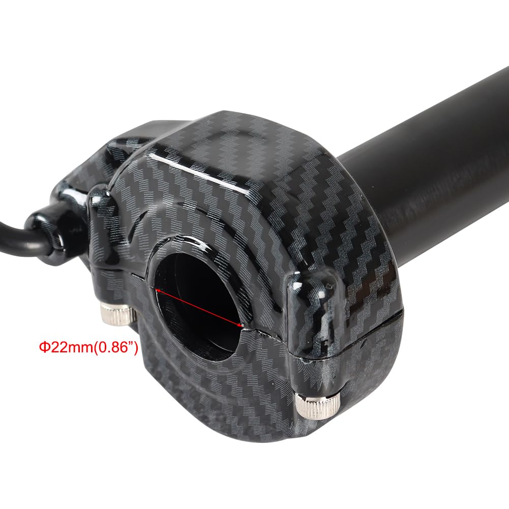 Generic Surron Throttle Handle - Carbon Fiber Quick Twister Grips for Electric Dirt Bike - Black