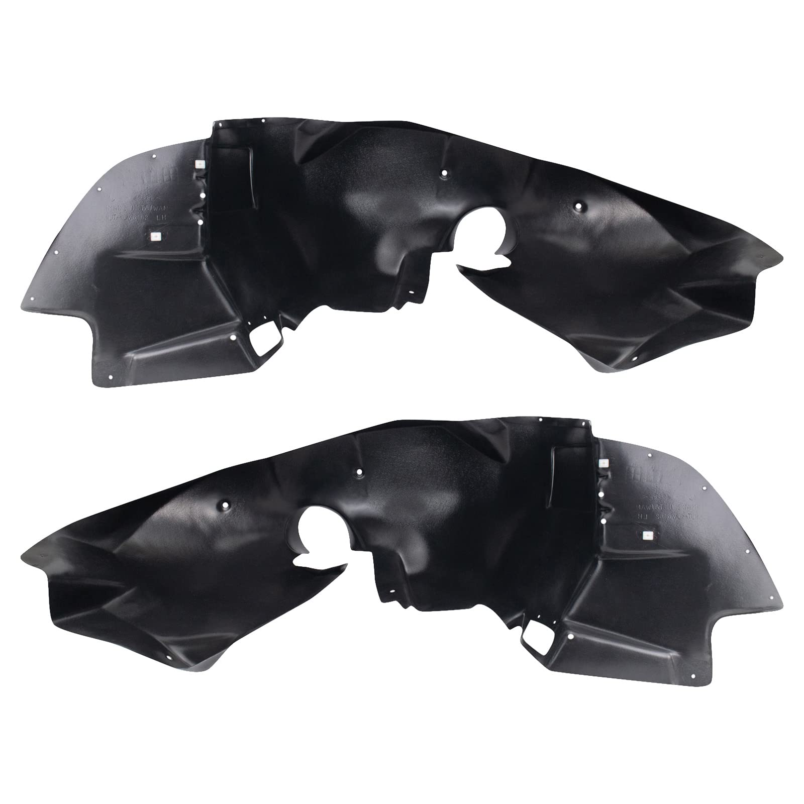 Trq Inner Fender Liner Set Compatible With 2012-2015 Chevrolet Camaro Gm1248254 Gm1249254
