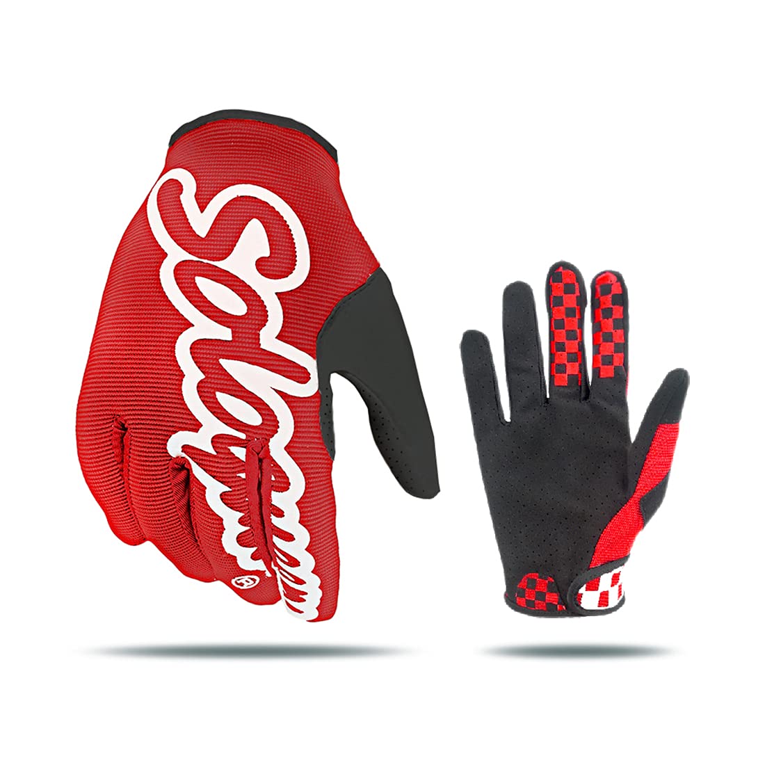 SOLO QUEEN Sim-Racing Gloves for Simulator Steering Wheel Games and Karting Glove (red, XL)