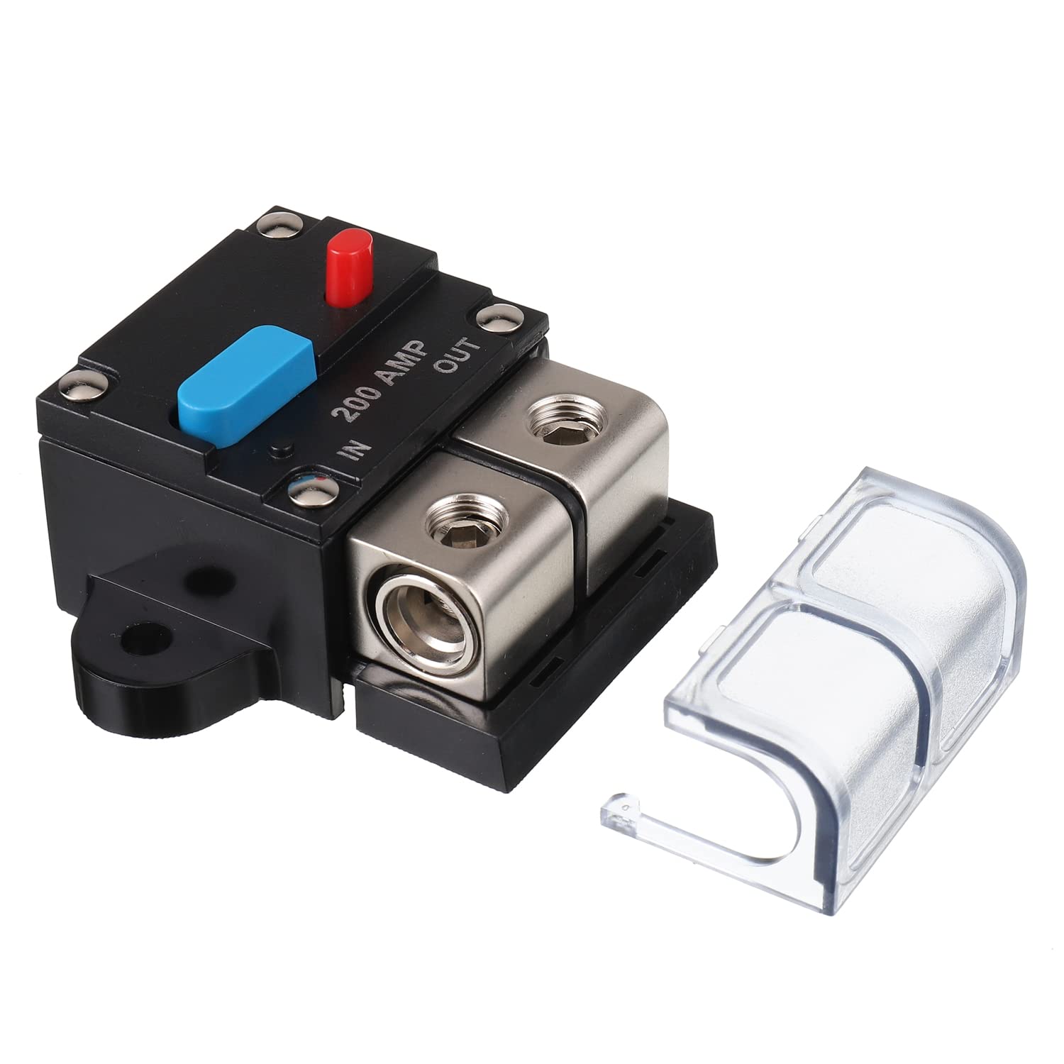 EPLZON 200A Circuit Breaker Resettable Circuit Breaker 200 amp Self Recovery Circuit Breaker Manual Reset Button for Car Audio a