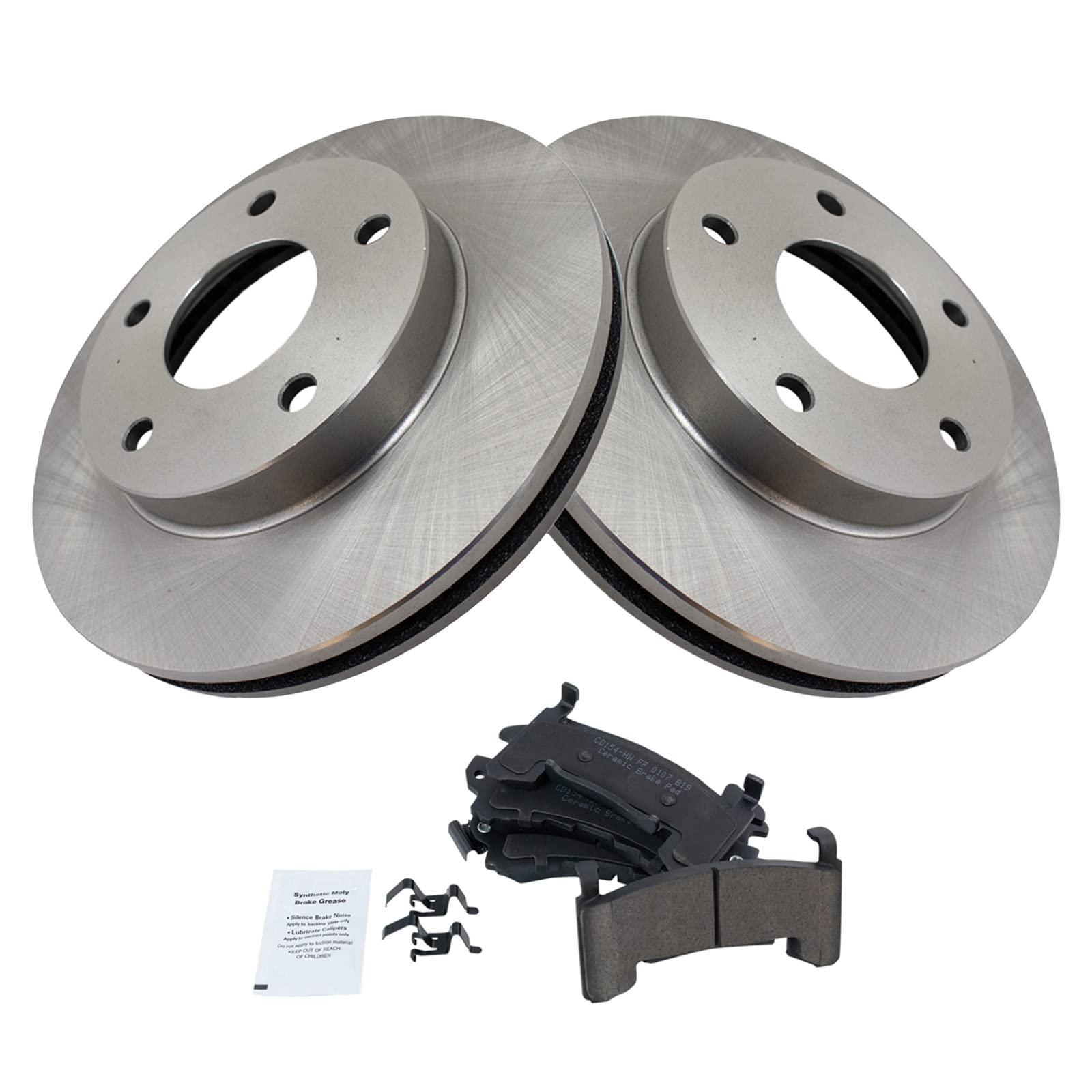 Trq Rotor Brake Pad Ceramic Front Or Rear Kit For Buick Cadillac Chevy Gmc