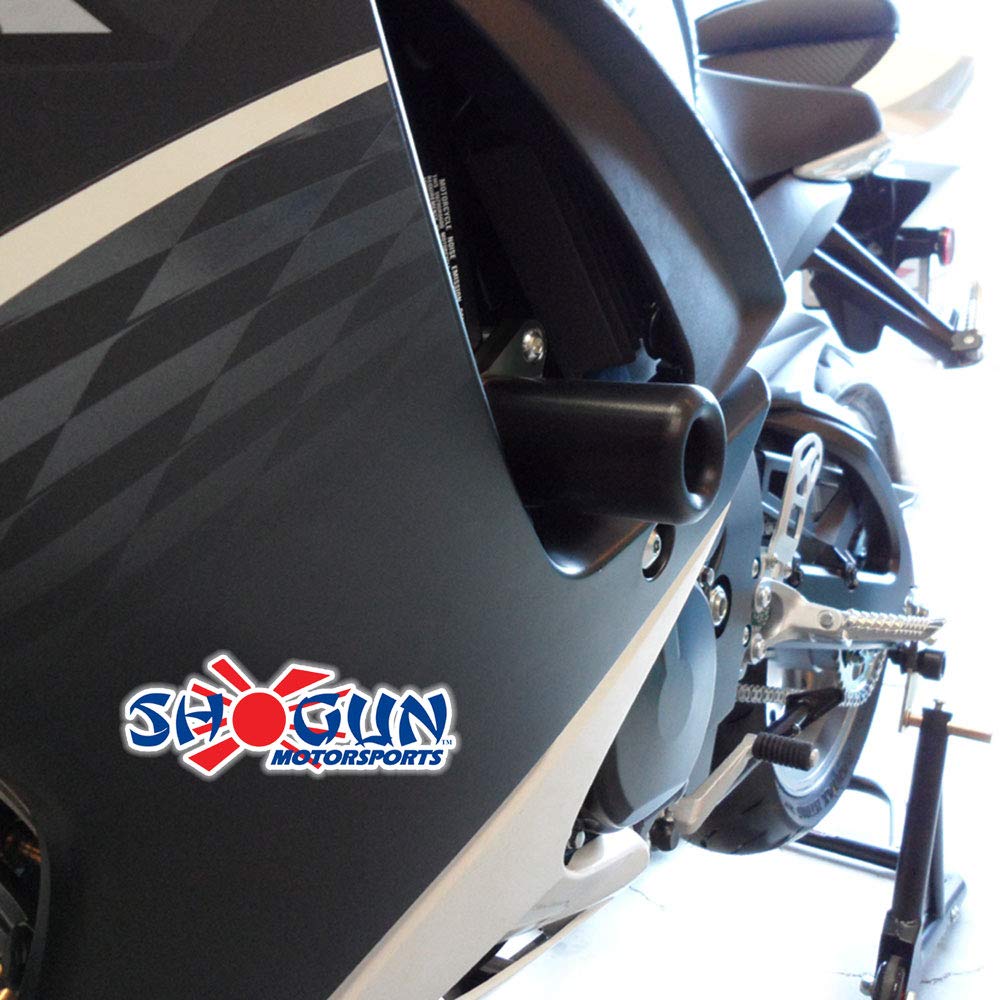 Shogun Suzuki Gsxr600 Gsxr750 2011 To 2024 Black No Cut Frame Sliders Fits Abs & Non Abs Models - 750-5459 - Made In The Usa