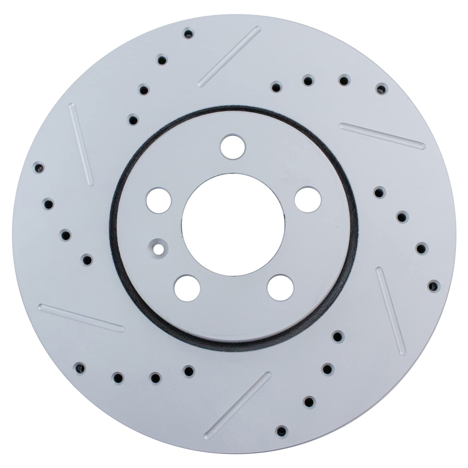 Trq Front Performance Brake Rotors Set Premium G-Coated Compatible With 1999-2010 Volkswagen Beetle 1999-2006 Golf 1999-2005 Jet