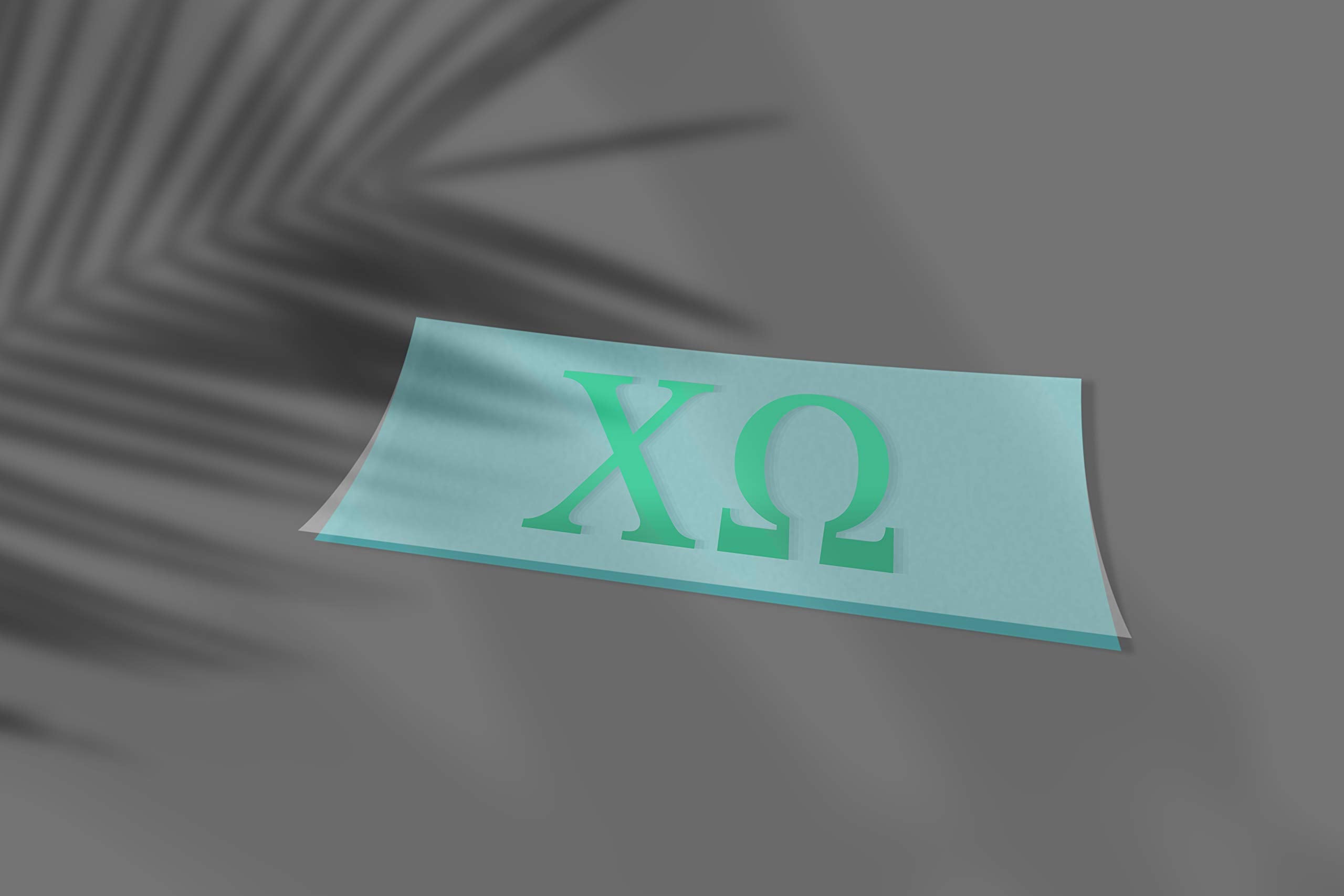 Pro-Graphx Chi Omega Greek Sorority Sticker Decal, 2.5 Inches Tall, Mint