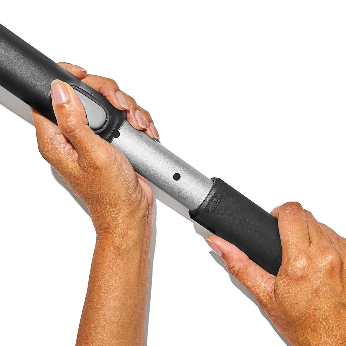 OXO Good Grips Extendable Twister Snow Brush & Ice Scraper, Plastic, Black, Model 1278000