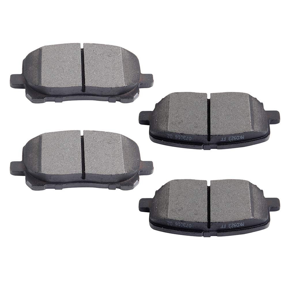 Cciyu D923 Front Ceramic Brake Pads Kits 4Pcs Fit For 2003-2008 For Pontiac Vibe,2003-2008 For Toyota Corolla,2003-2008 For Toyo