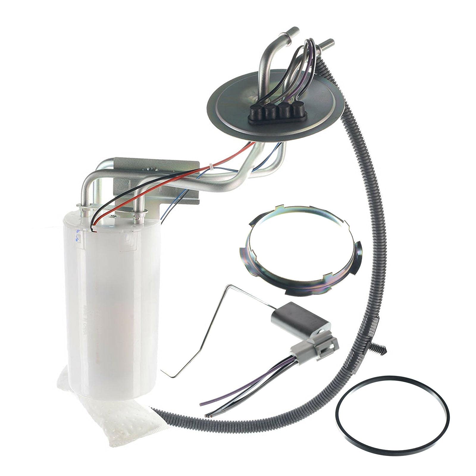 YHTAUTO Electric Fuel Pump with Sending Unit Compatible with Ford F Super Duty F-150 F-250 F-350 1992-1996 7.5L 4.9L 5.0L 5.8L