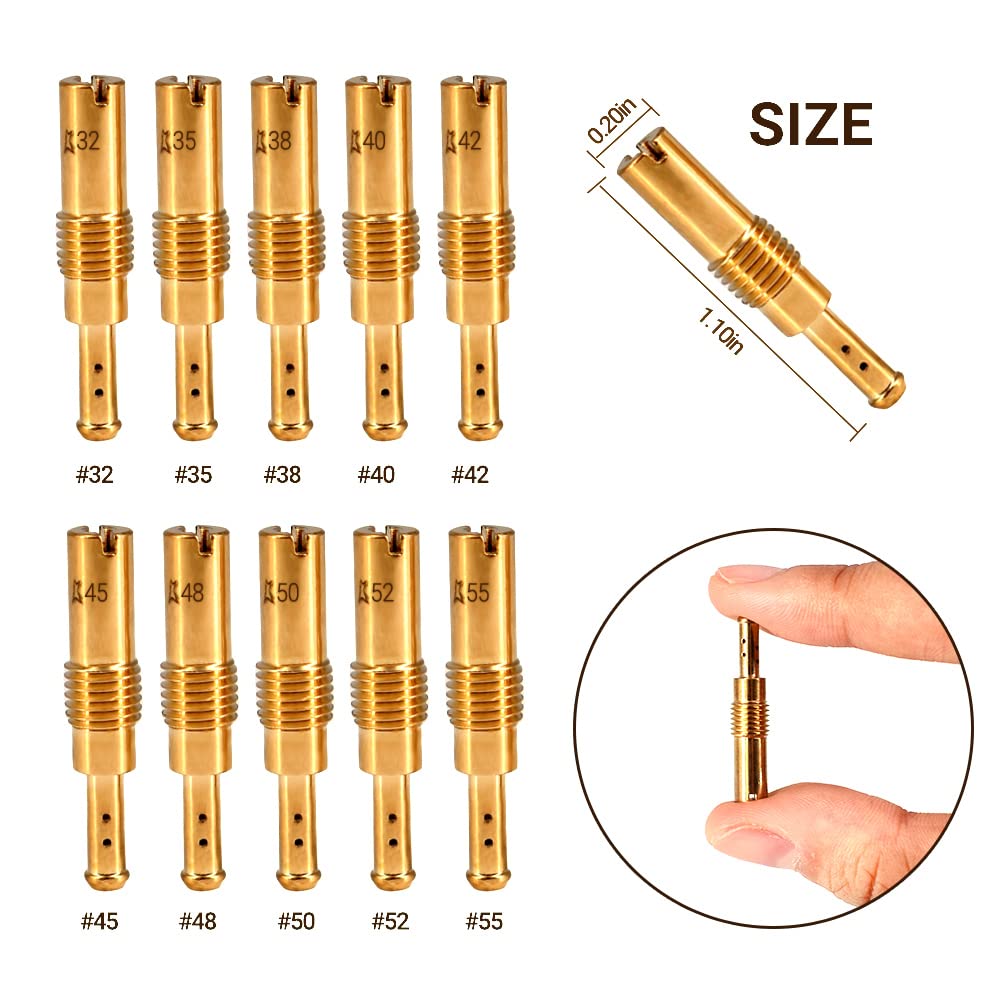 30Pcs Main Jets &10Pcs Slow Jets Pilot Cleaner Tool Kit Fits For Pwk Cvk Pe Keihin Oko Carb Koso Polini Ko Scl-2018090002-Zh-T-0