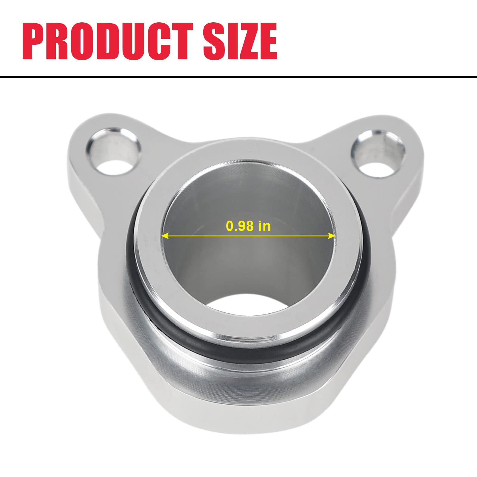 VASTAUTO Aluminum Water Hose Fitting for BMW 1 3 5 6 7 Z4, Engine N52 N53 N54 N51, Replaces 11537541992,