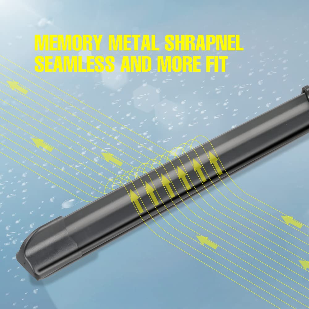 24''+19'' Windshield Wiper Blades Replacement For Vw Volkswagen Passat 2010-2006 Jetta 2010-2007 Eos 2016-2006 Golf 5 Golf 6,Aut
