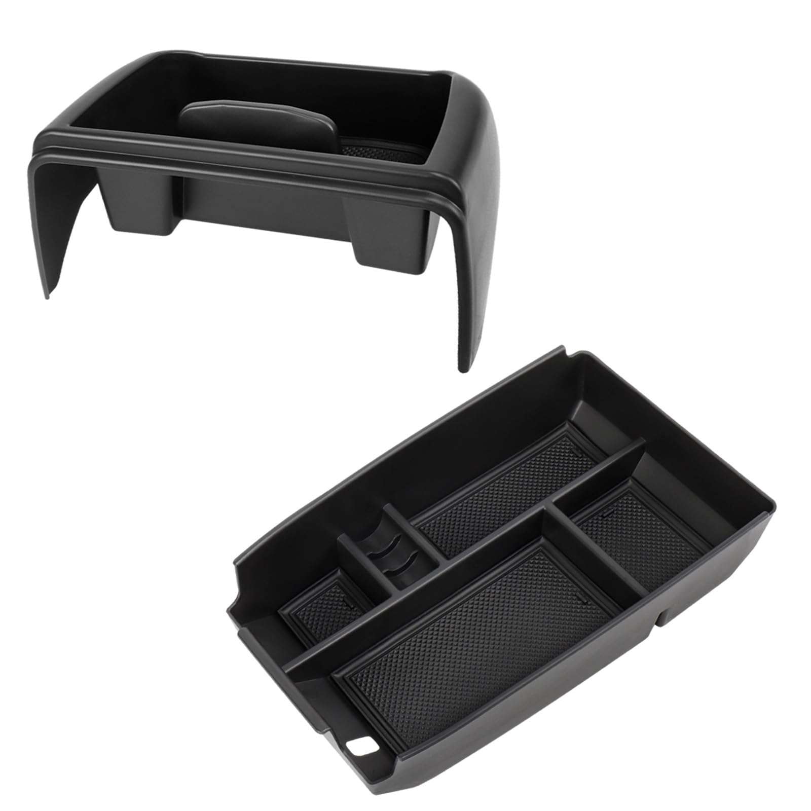 Carwiner 2 Pcs Center Console Organizer Compatible With Ford Escape Accessories 2020-2024 2025, Armrest Storage Box & Dash Organ