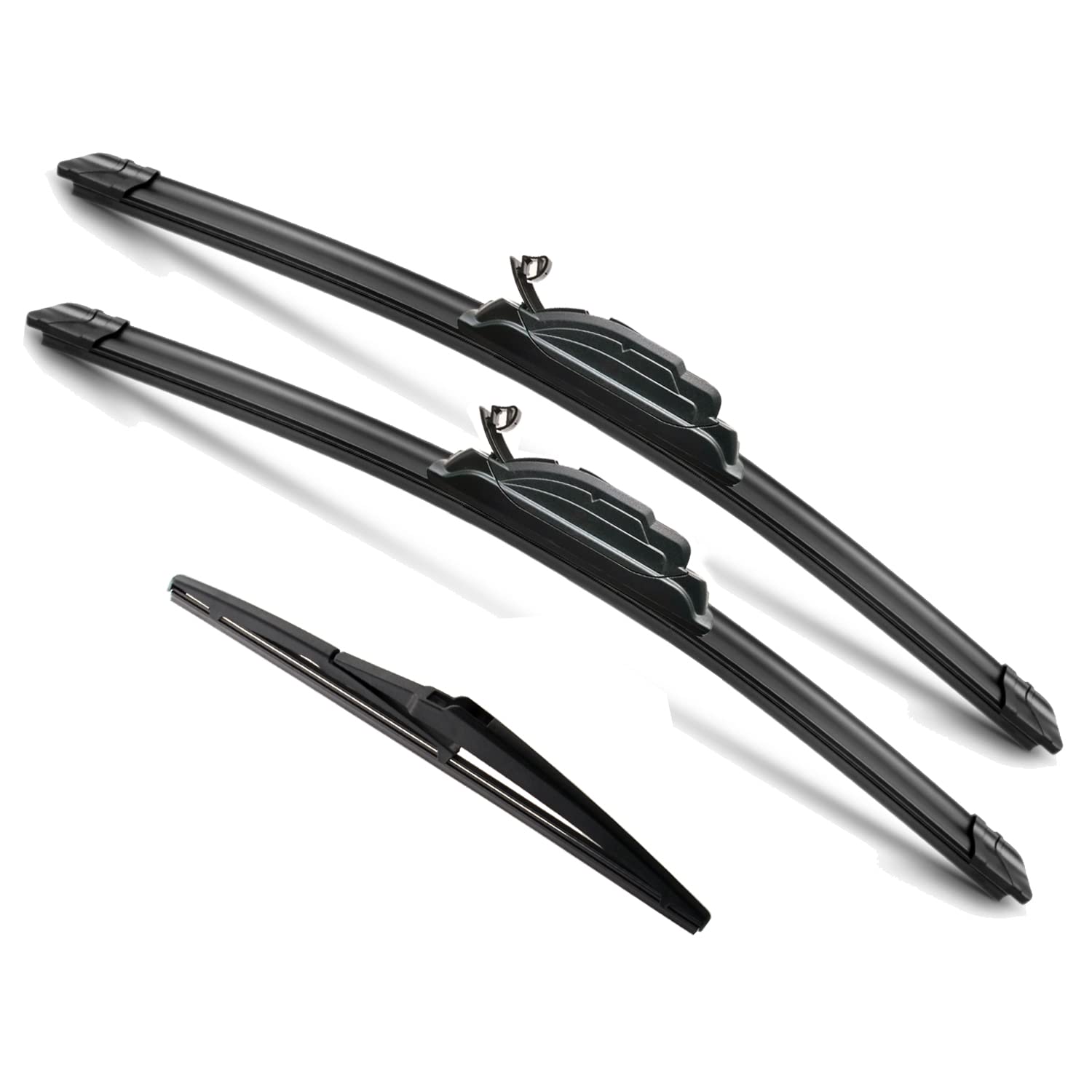 Justcar 3 Wipers Replacement For 2005-2010 Honda Odyssey, Windshield Wiper Blades Original Equipment Replacement - 26'/22'/14B' (Set Of 3) U/J Hook