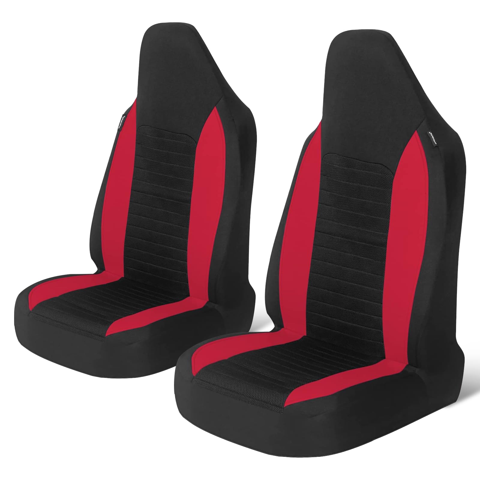 Autoyouth Car Seat Covers - Achieve The Perfect Combination Of Style And Protection With Universal Fit For Sedan, Truck, Suv - Black Red