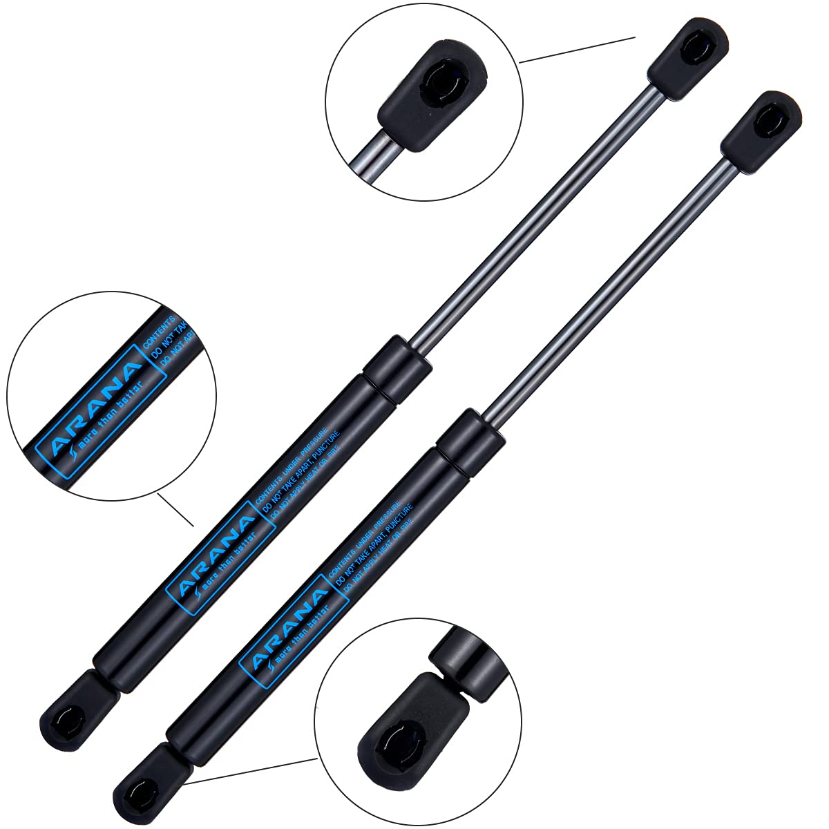 Arana C16-25563 Gas Struts 12 Inch 65 Lbs/289N Lift Support 12 '' Gas Shocks Springs For Mustang Gt Hood Are Camper Shell Rear W