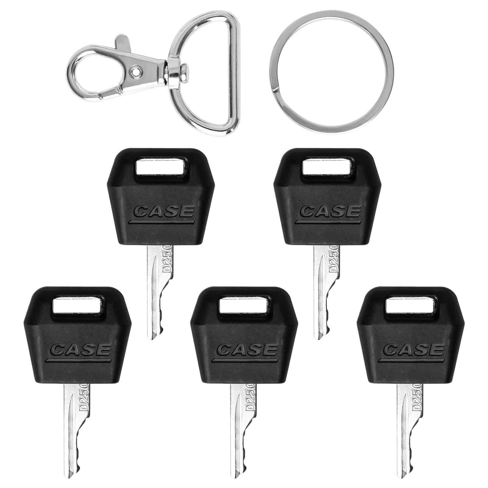 Pcs D250 Ignition Keys Replacement Key For Case Ih Tractor Dozer Backhoe, Starter Key For Case/International Harvester Excavator