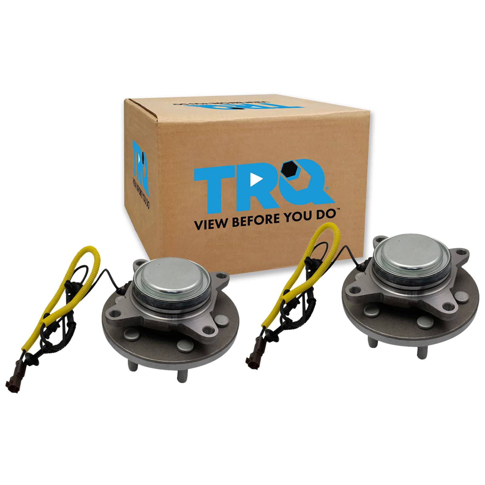 Trq Front Wheel Hub Bearings Assembly Set Compatible With 2018-2020 Ford Expedition F-150 Lincoln Navigator