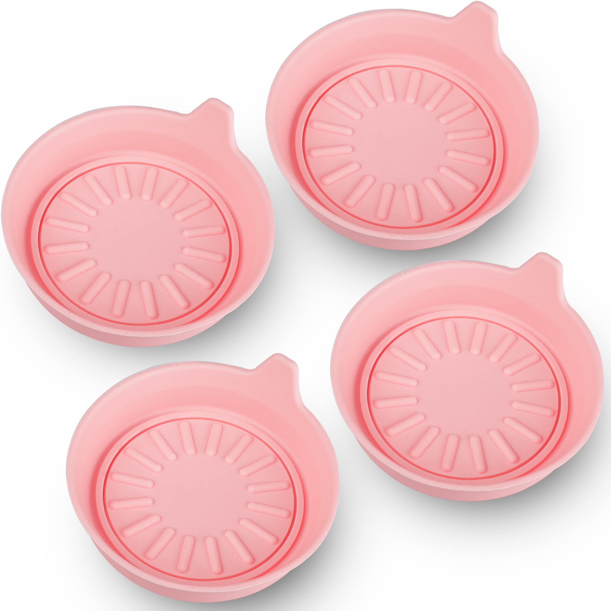 Sparta Car Coasters For Cup Holders, Silicone Cup Holder Coasters, Universal Vehicle Interior Accessories - 4 Pack, 3-1/8 '' Dia
