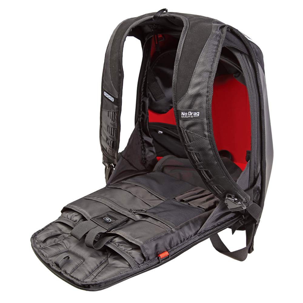 Ogio 123006.36 No Drag Mach 5 Motorcycle Backpack - Stealth Black , 20.5' H X 14.5' W X 7' D, Medium