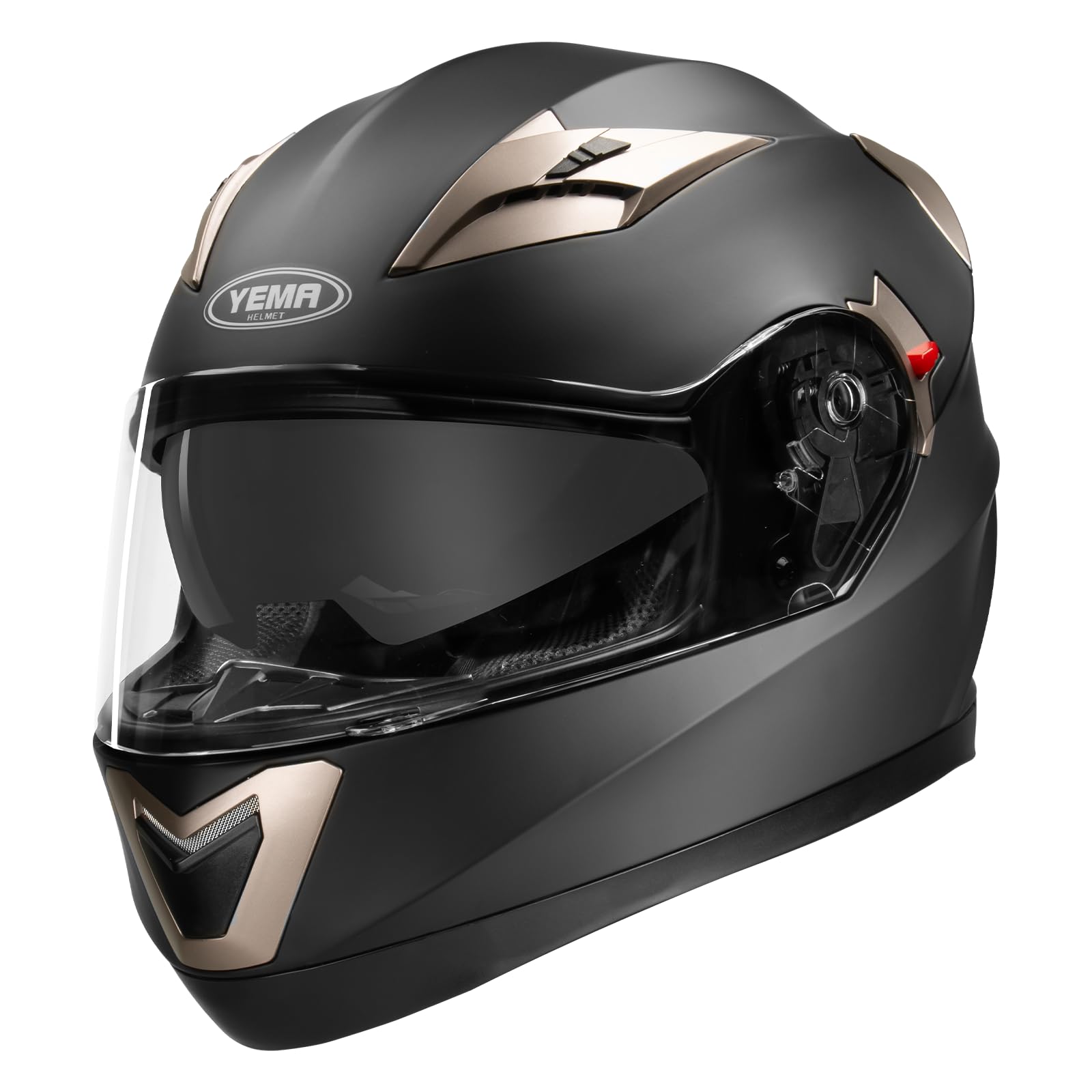 Yema Motorcycle Full Face Helmet Dot Approved Helmet Ym-829 Motorbike Moped Street Bike Racing Casco Moto Helmet With Sun Visor