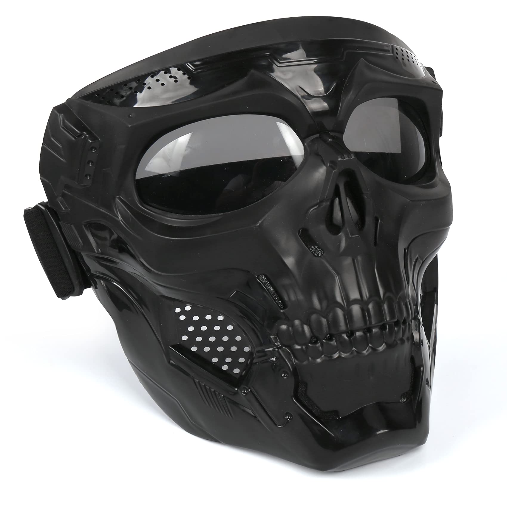 Outamateur Motorcycle Skull Goggle Mask Riding Goggles Safety Road Riding UV Motorbike Glasses for Riding/Skiing/Snowing/Motorcy
