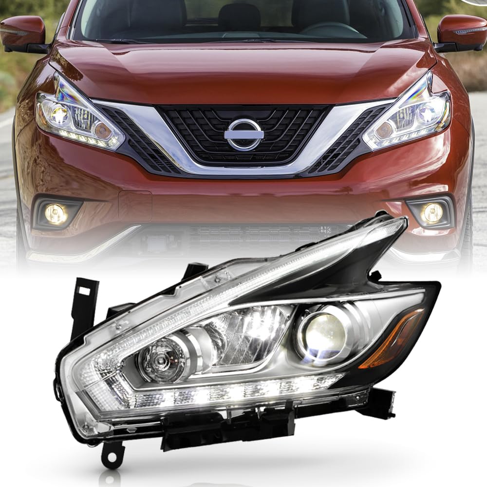 KEEKPO - For 2015 2016 2017 2018 Nissan Murano Platinum LED DRL Projector Headlight Headlamp Replacement Driver Side