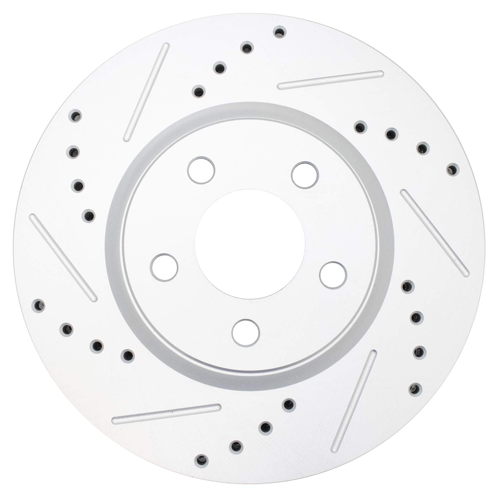 Trq Front Performance Brake Rotors Set Premium G-Coated Cross Drilled & Slotted Compatible With 2003-2009 Chrysler Pt Cruiser 20
