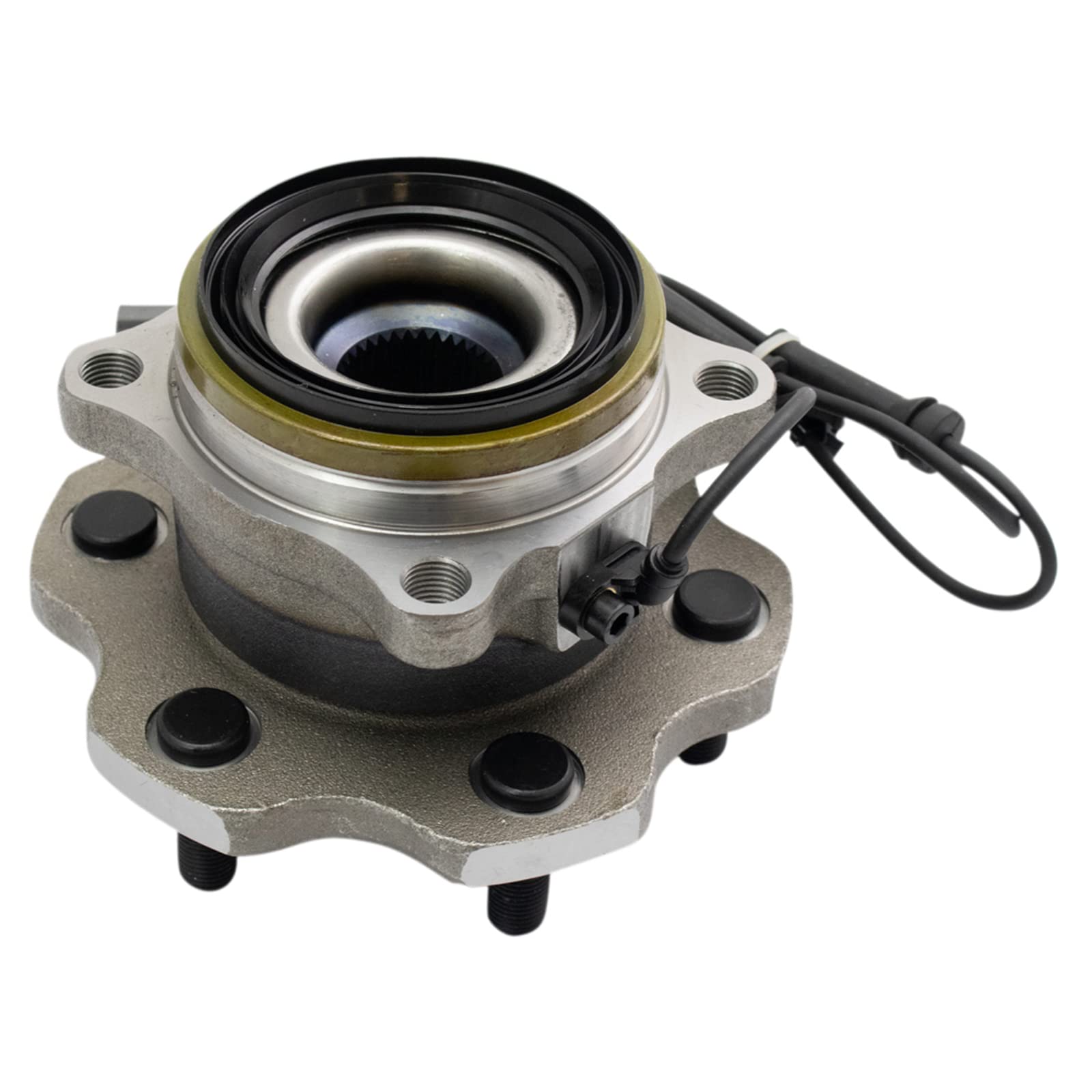 Trq Rear Wheel Bearing & Hub Assembly With Abs Sensor Compatible With 2011-2013 Infiniti Qx56 2014-2022 Qx80 2017-2022 Nissan Ar