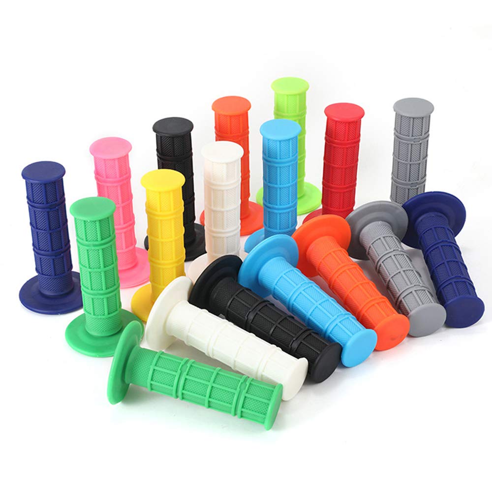 DKMOTORK 0178 ATV Motorcycle Grips Rubber Non Slip 7/8 Inches Universal for Sports Street Bikes Light Blue