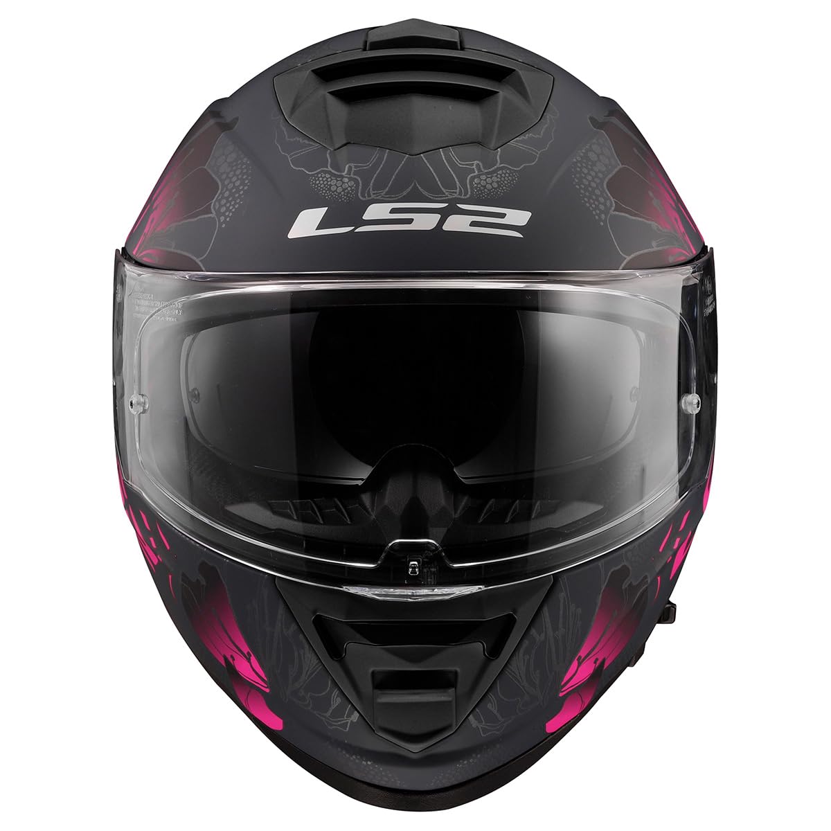 Ls2 Helmets Assault Full Face Motorcycle Helmet W/Sunshield (Burst Matte Black/Purple - 3X-Large)