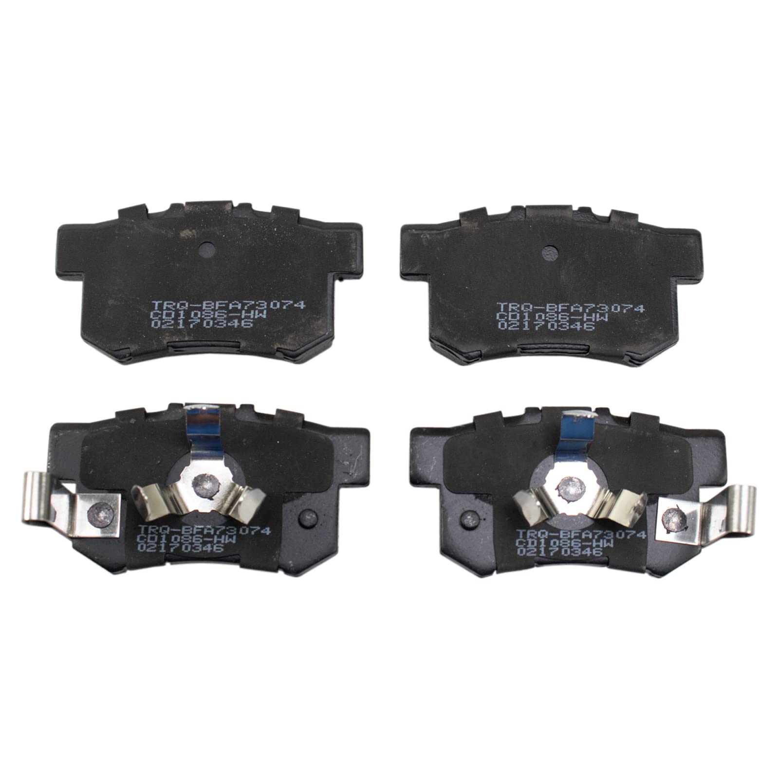 TRQ Rear Brake Pads Ceramic Compatible with 2010-2018 Acura RDX 2010-2011 Honda Accord Crosstour 2005-2016 CR-V 2012-2015 Crosst