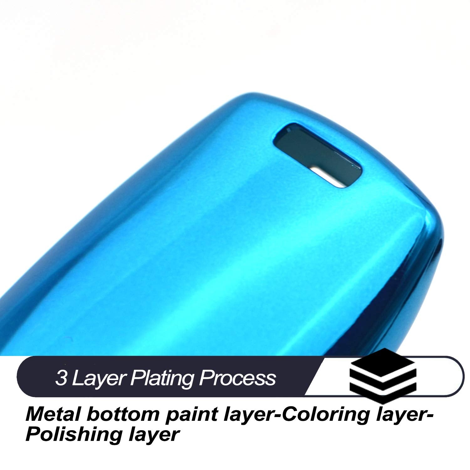 Compatible With Chevy Chevrolet Equinox Encore Camaro Cruze Malibu Impala Buick Regal Lacrosse Gmc Terrain Blue Tpu Key Fob Cove
