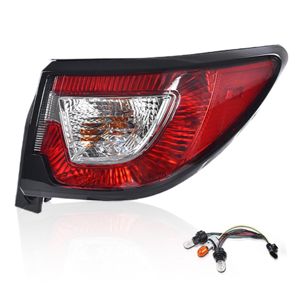 LQI Tail Lights w/Bulbs Assembly Compatible with Chevy Traverse 2013-2017 Right Passenger Side Rear Brake Lamps Assembly Luces t