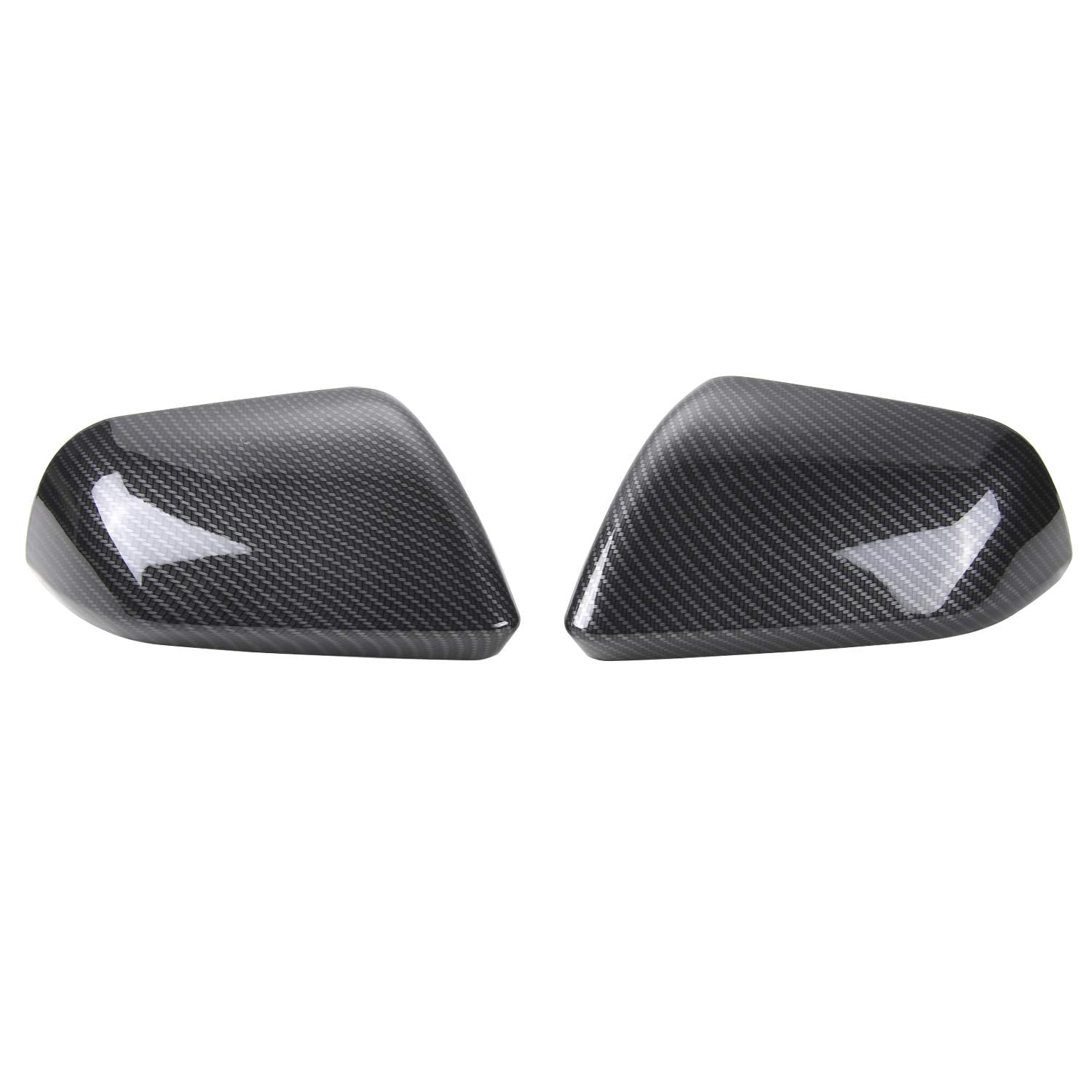 Rt-Tcz Rearview Mirror Cover Trim Kit Decoration Compatible With Ford Mustang 2015 2016 2017 2018 2019 2020 2021 2022(Carbon Fib
