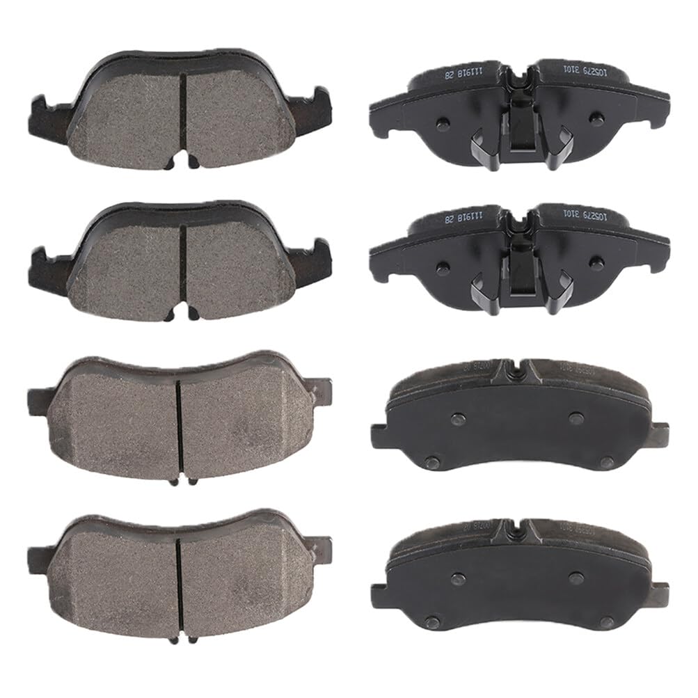 Cciyu D1406 D1341 Front & Rear Semi-Metallic Disc Brake Pads Kit For Mercedes-Benz Glk250 2013-2015,For Mercedes-Benz Glk350 201