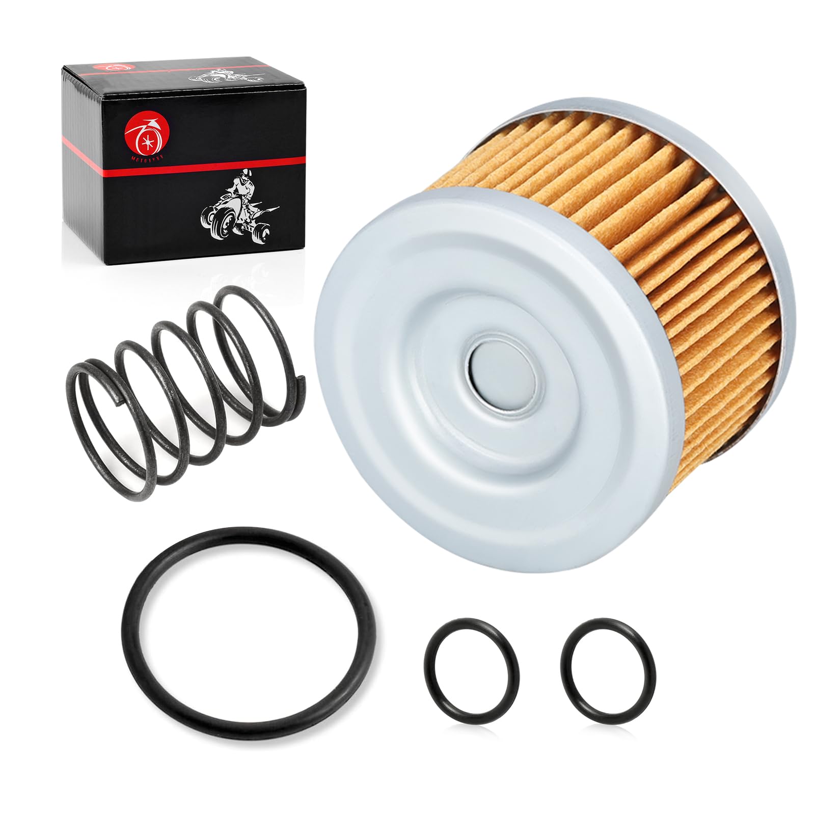 Oil Filter & Spring For Honda Fourtrax 300 Trx300/Fw Trx300Ex Trx400Ex Rancher 350 Foreman 400 450 500 520 Racher 420 Pioneer 50