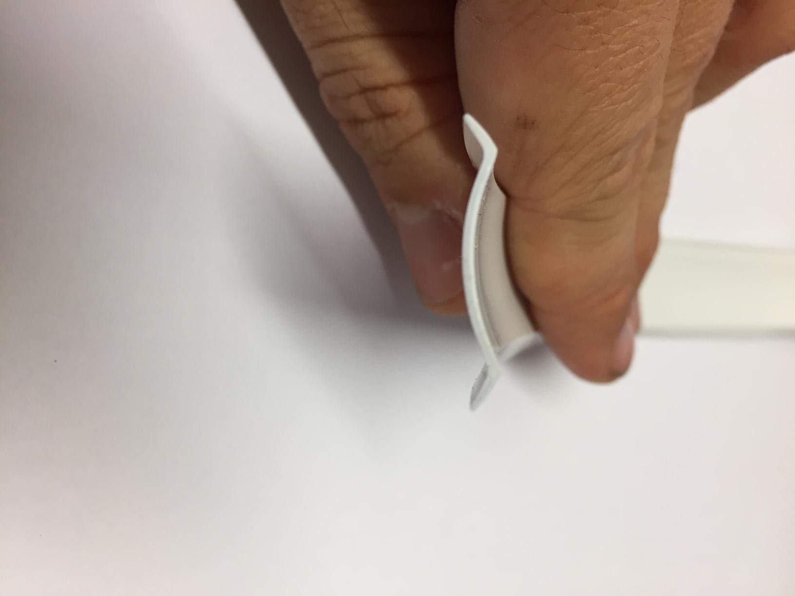 Automotive Authority White Vinyl 3/4'' Insert Molding Trim Screw Cover Rv Camper Travel Trailer (White, 50 Ft)