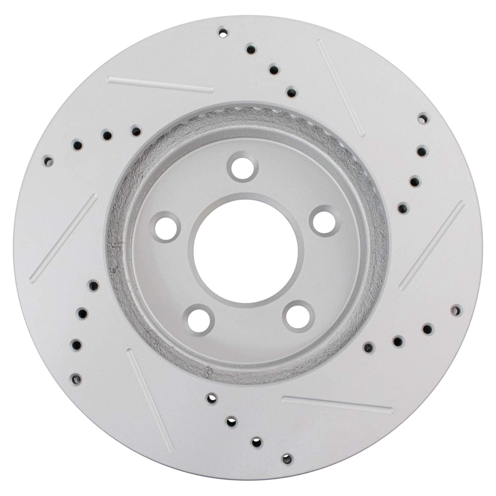 Trq Front Performance Brake Rotors Set Premium G-Coated Compatible With 2005-2010 Ford Mustang
