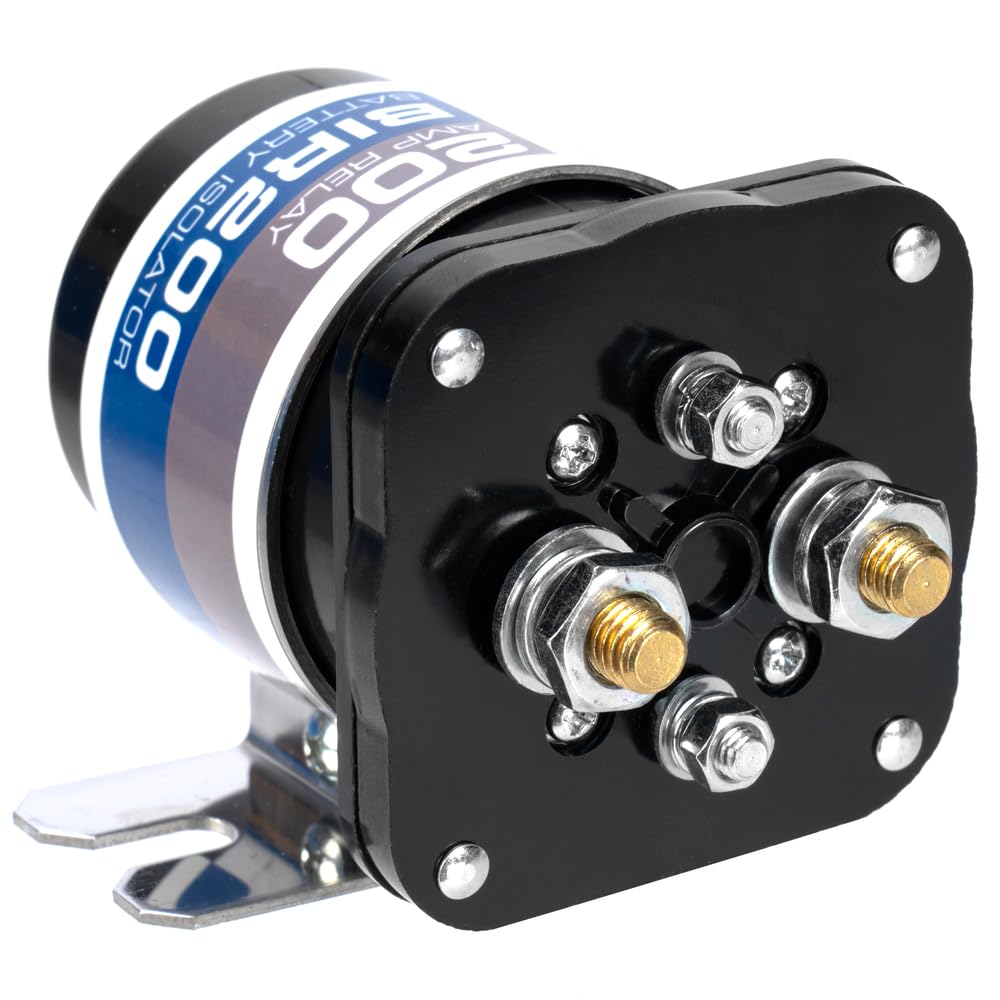 NVX 200 AMP Battery Relay Isolator for Cars, RVs, ATVs, UTVs, and Boats - Model FBA_BIR200