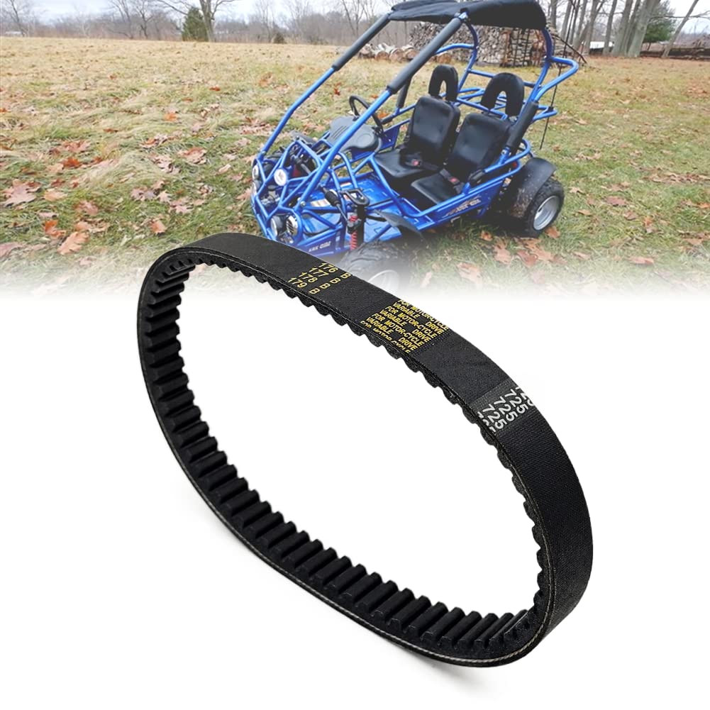 QYMOTO Go Kart Drive Belt 725, Hammerhead 80T, Mudhead 208r Belt, 14704 Belt for Trailmaster Mid Karts MB200, 30 Series Torque C
