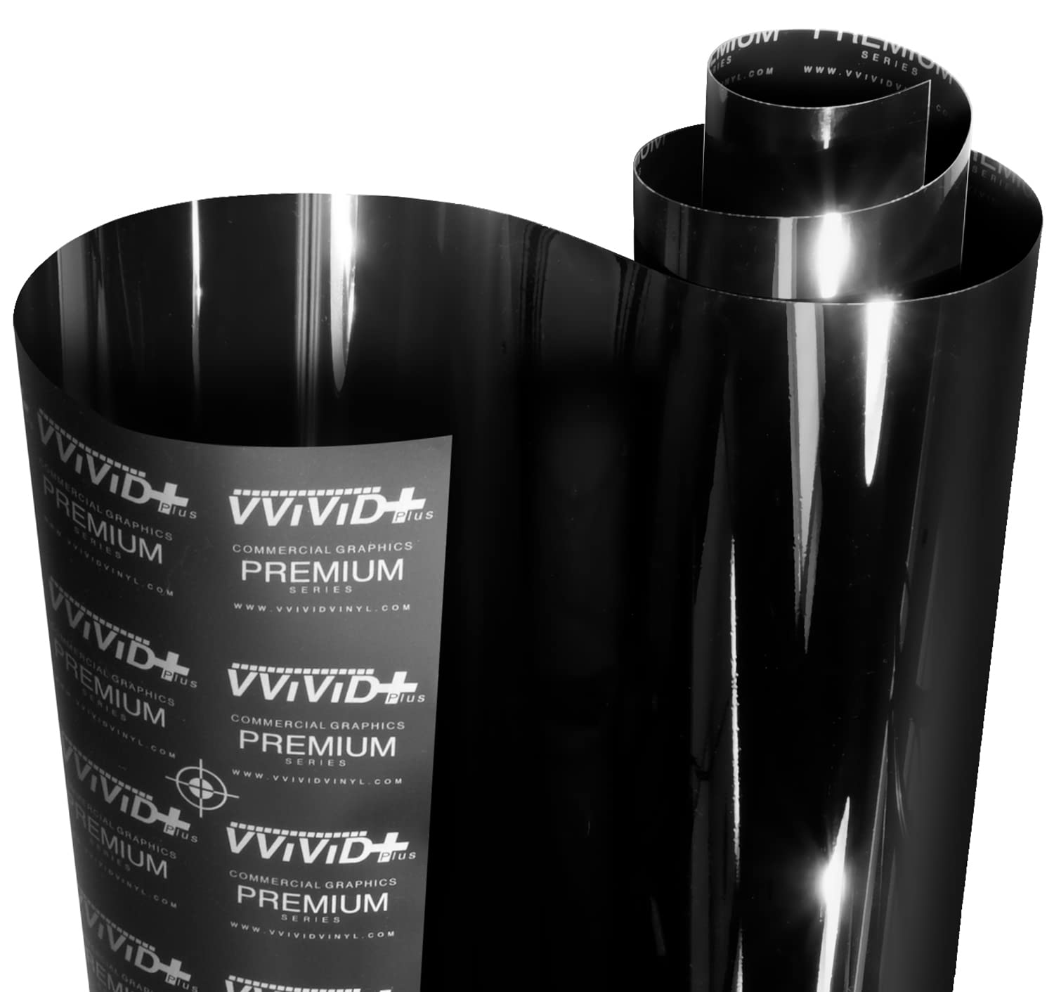 Vvivid+ Ultra Gloss Premium Vinyl Car Wrap Film (1.5Ft X 5Ft, Gloss Piano Black)