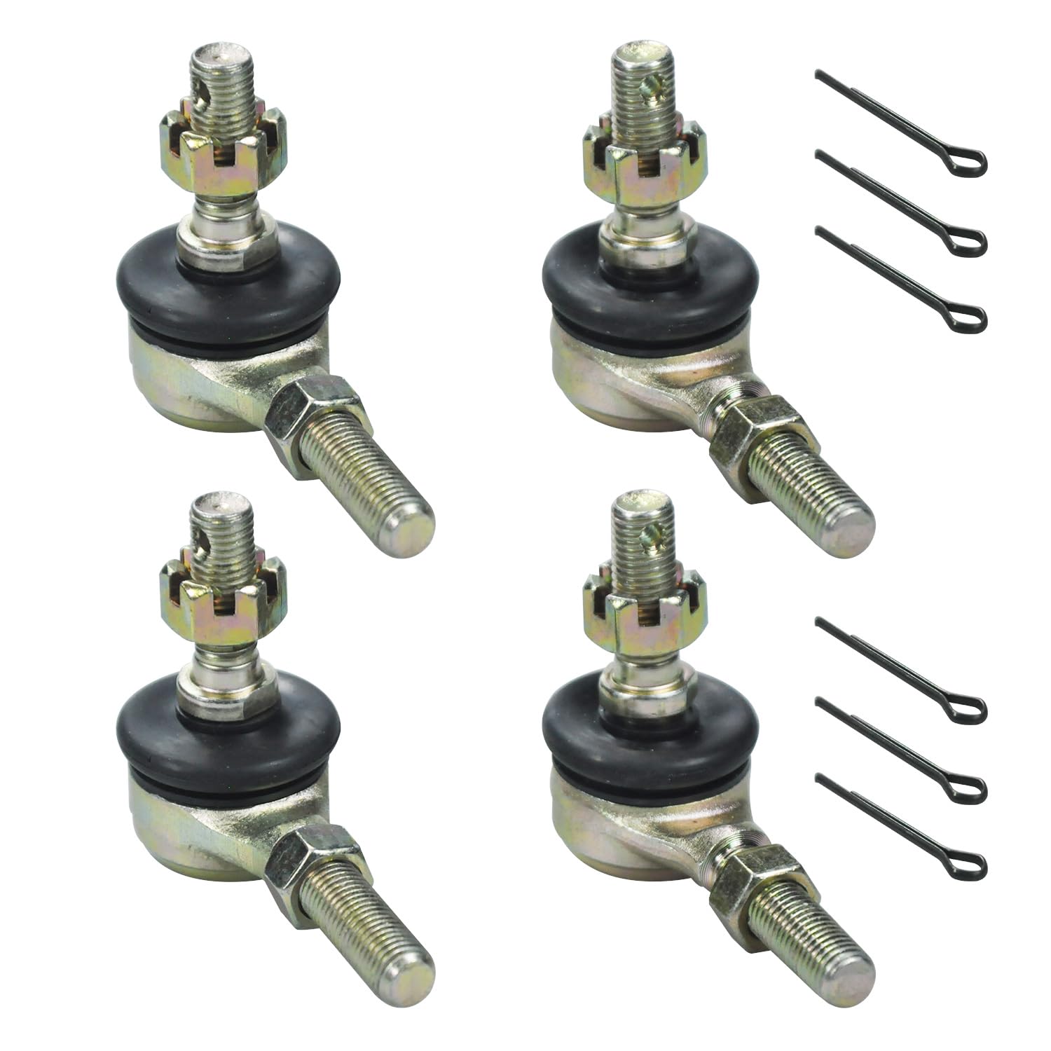 HOLATO 10-10mm Left Right Tie Rod Ball Joint for 50cc 70cc 90cc 110cc 125cc Tao Tao ATK 125 Coolster Baja Kazuma Roketa 4 Wheele