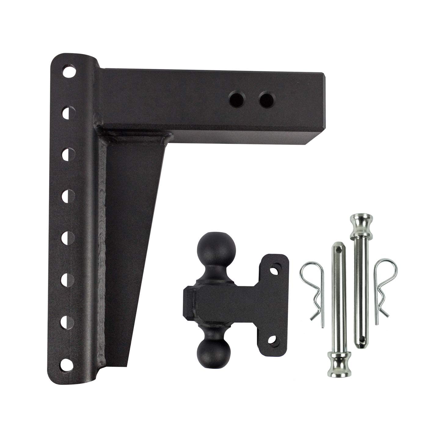 Bulletproof Hitches 3.0'' Adjustable Heavy Duty Trailer Hitch (22,000Lb Rating) - 10'' Drop/Rise Trailer Hitch With 2'' & 2-5/16