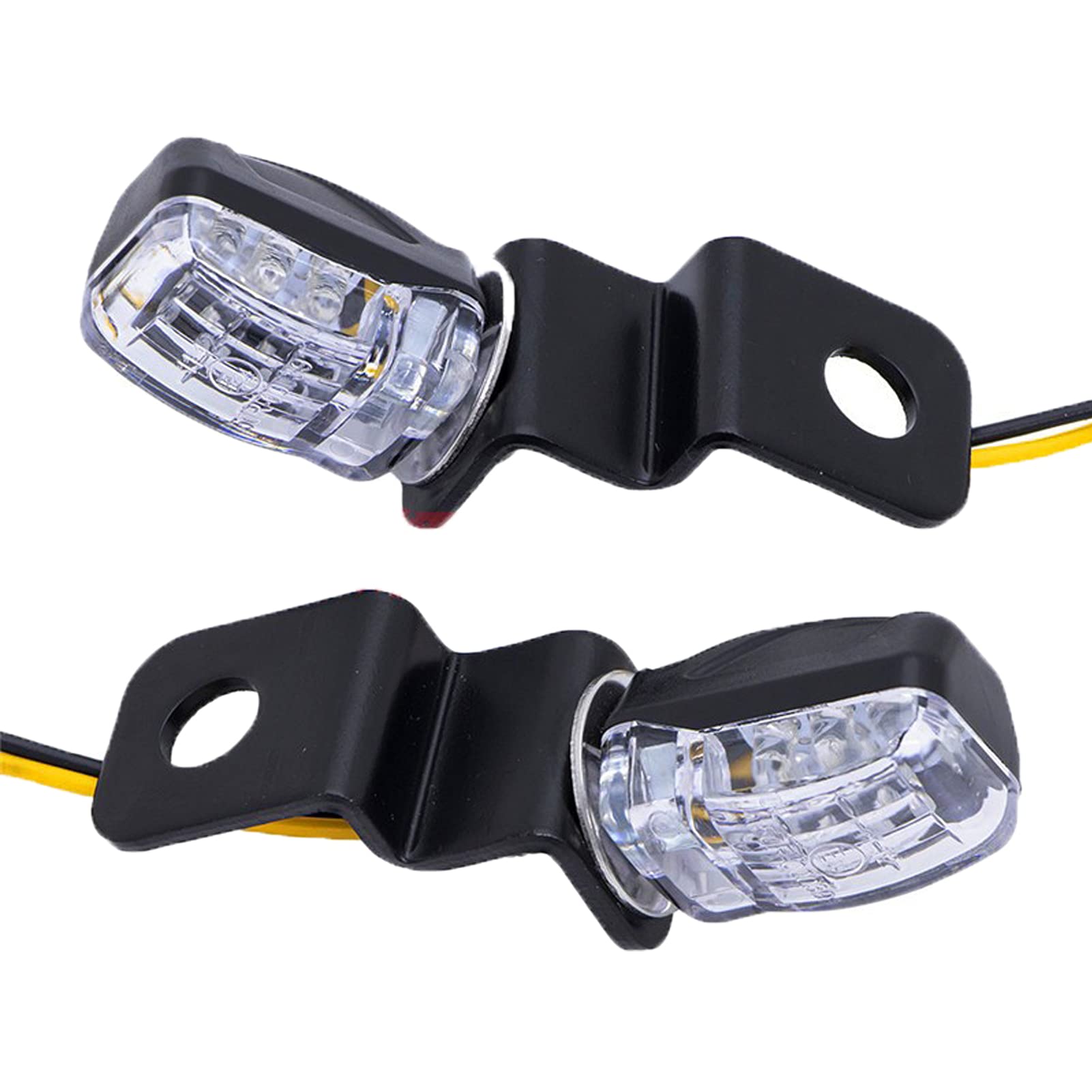ANKIA 2PCS 12V Universal Motorcycle Front Rear Mini LED Turn Signal Indicator Blinker Light Brake Flasher For Harley Honda Suzuk