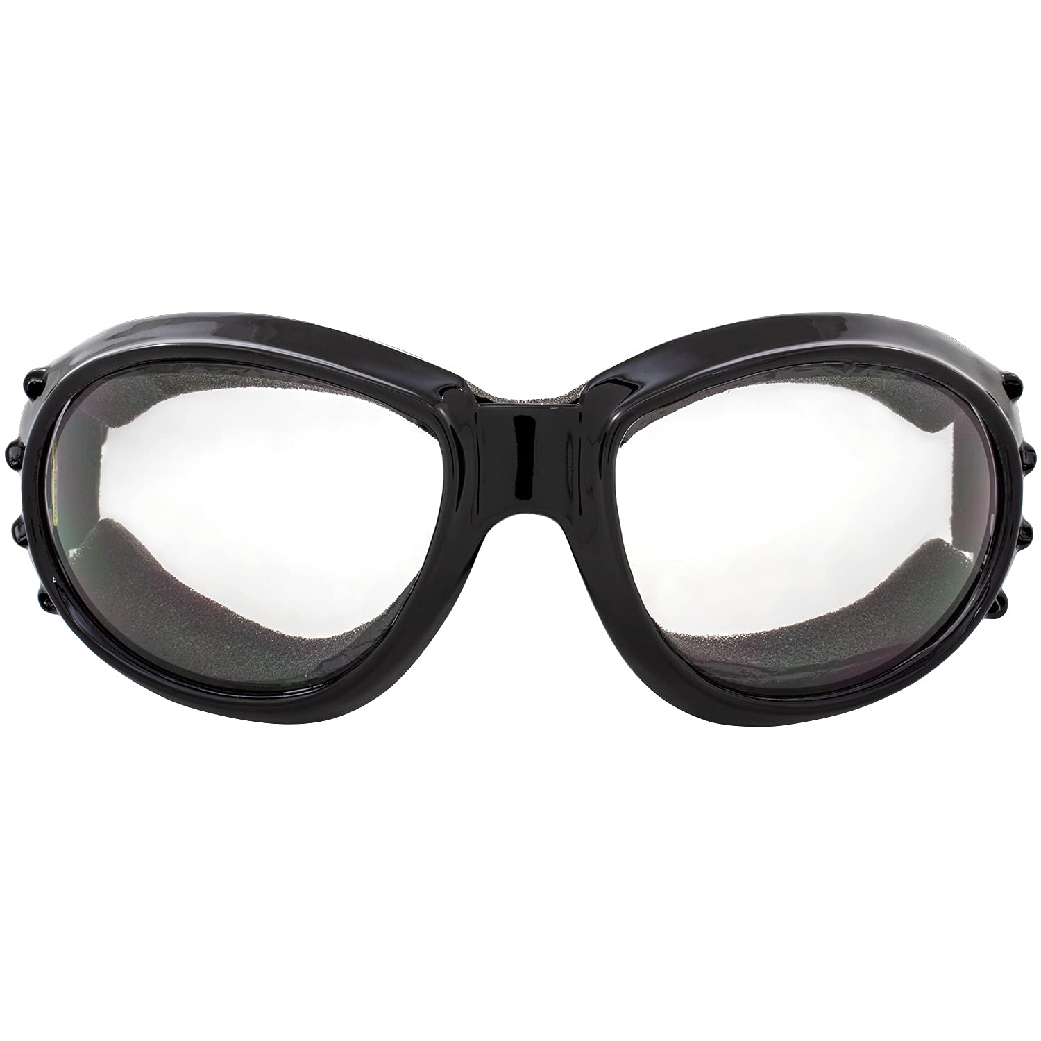 Three (3) Pairs Birdz Eagle Padded Motorcycle Goggles Airsoft Googles Comes With Clear, Smoke, And Yellow Day And Night Riding C