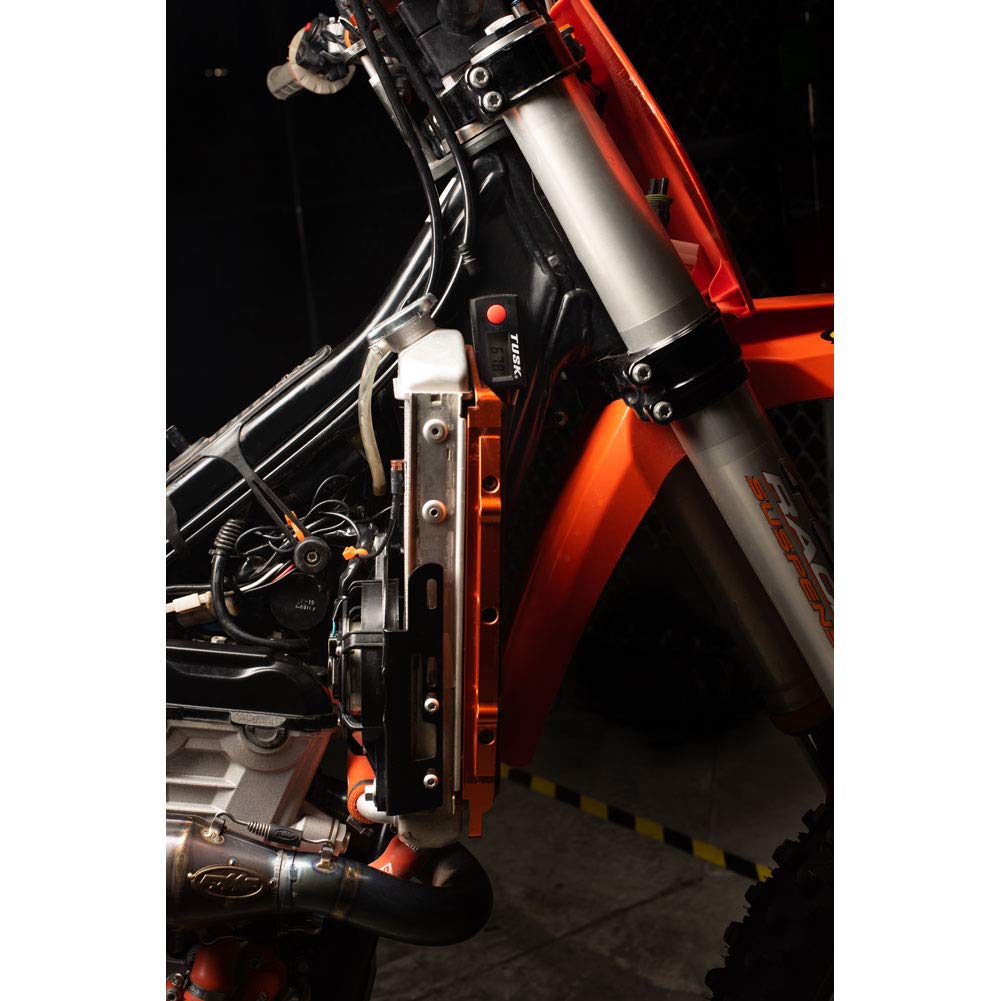 TUSK Digital Radiator Fan Kit for KTM 300 XC-W 2019-2023, 350 XC-F 2016-2022 & Husqvarna TE 300, Aluminum,